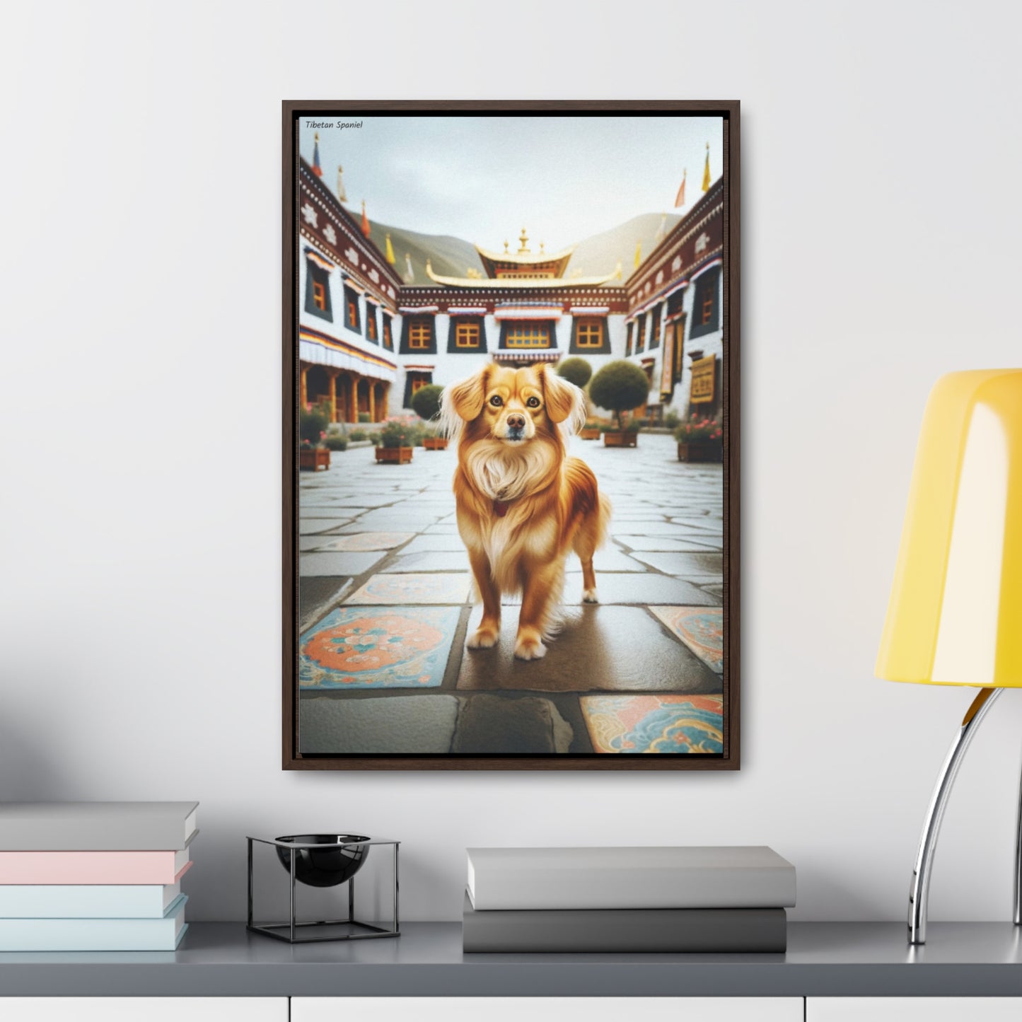 Charming Tibetan Spaniel: A Unique Canvas by Arturo Digavi