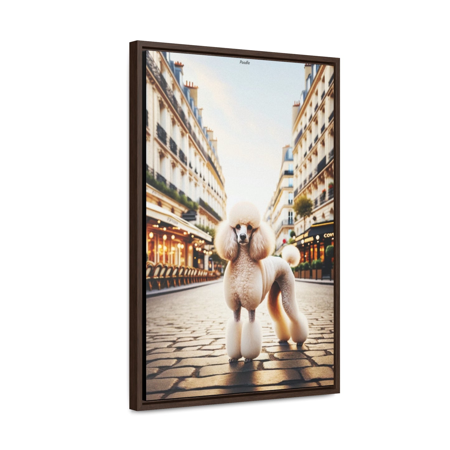 Charming Poodle: A Unique Artwork