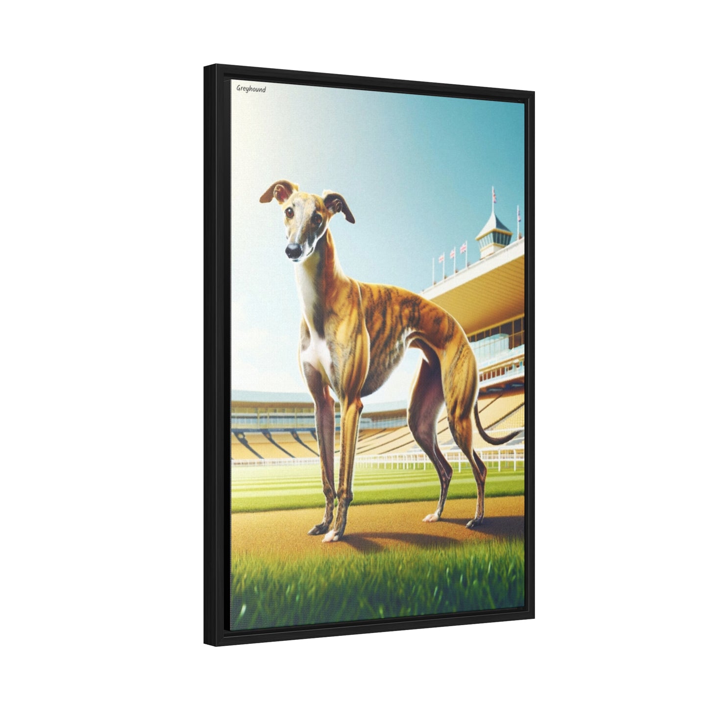 Graceful Speed: The Greyhound Canvas by Arturo Digavi