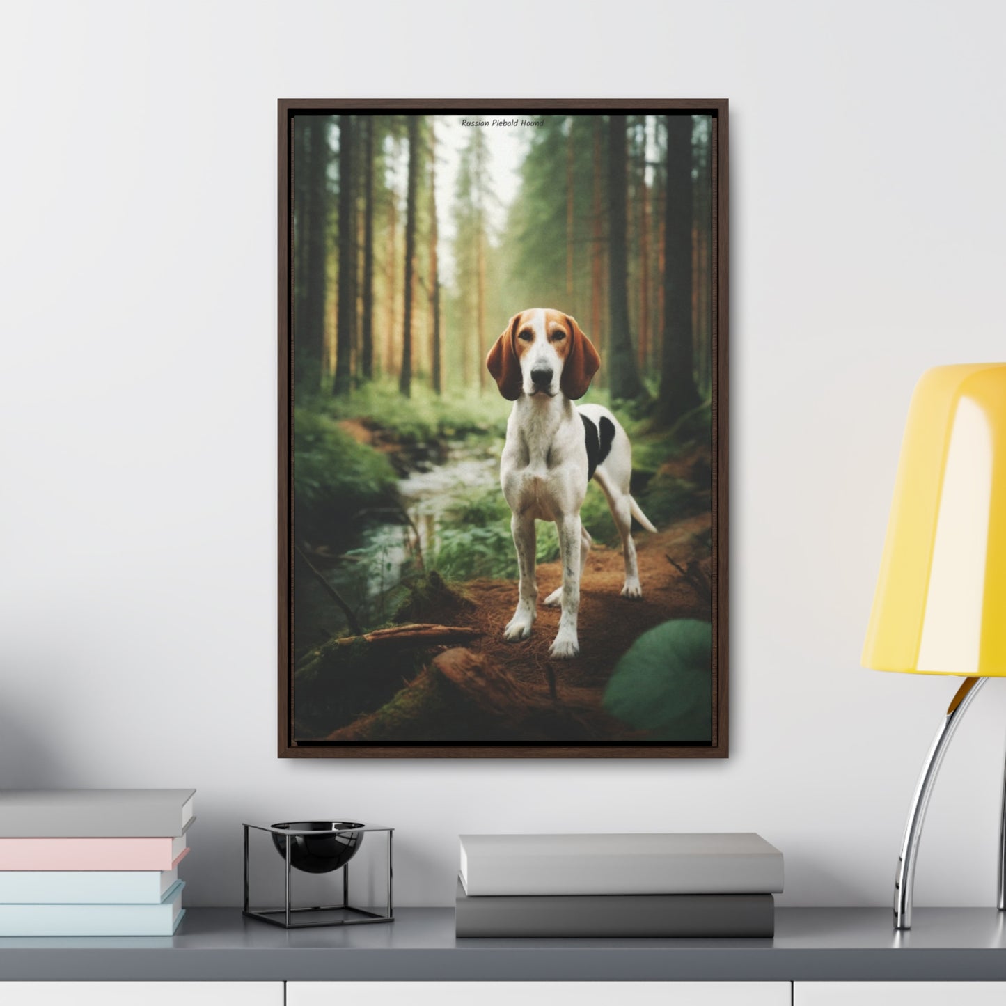 Russian Piebald Hound: A Timeless Tribute in Art