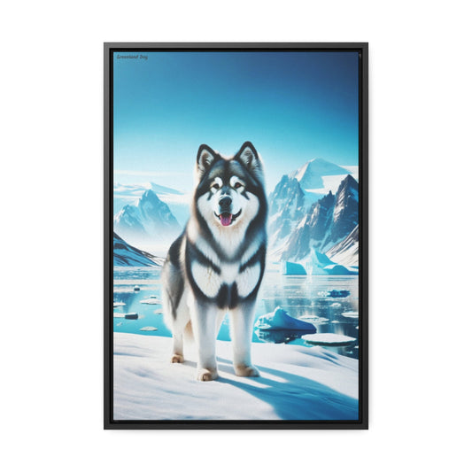 Majestic Presence: The Greenland Dog Canvas by Arturo Digavi