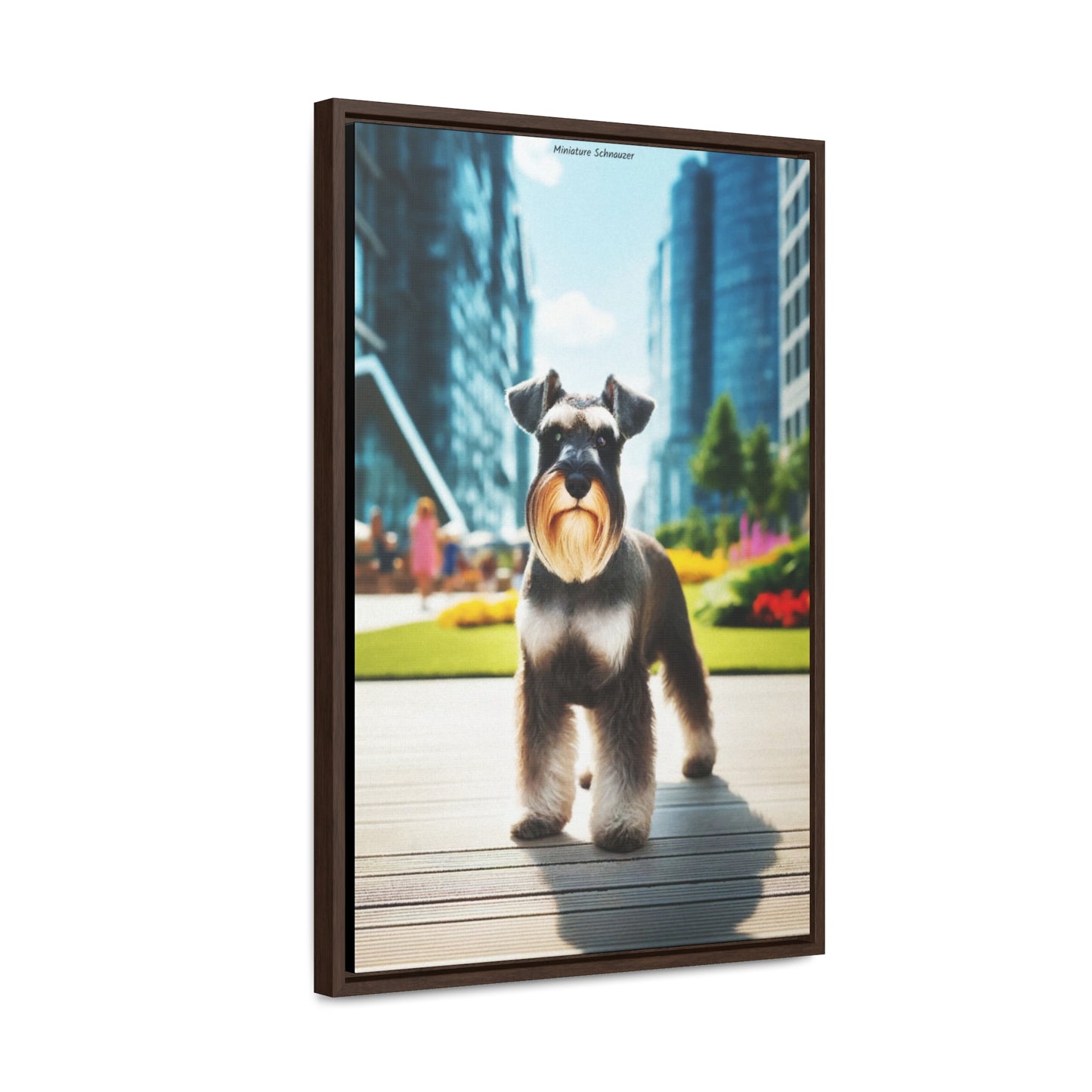 The Spirited Charm: Miniature Schnauzer Portrait by Arturo Digavi