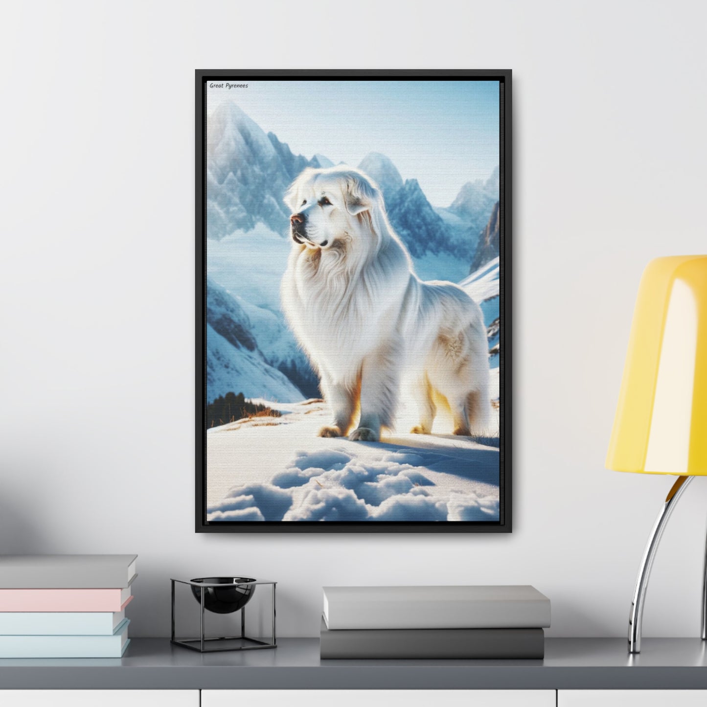 Majestic Serenity: The Great Pyrenees Canvas by Arturo Digavi