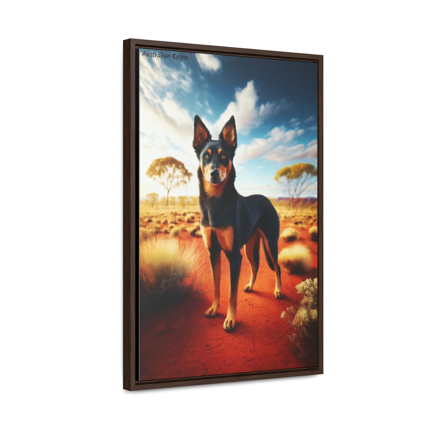 Energetic Spirit of the Australian Kelpie: A Digital Masterpiece