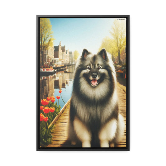 Keeshond: The Loyal Companion on Canvas by Arturo Digavi