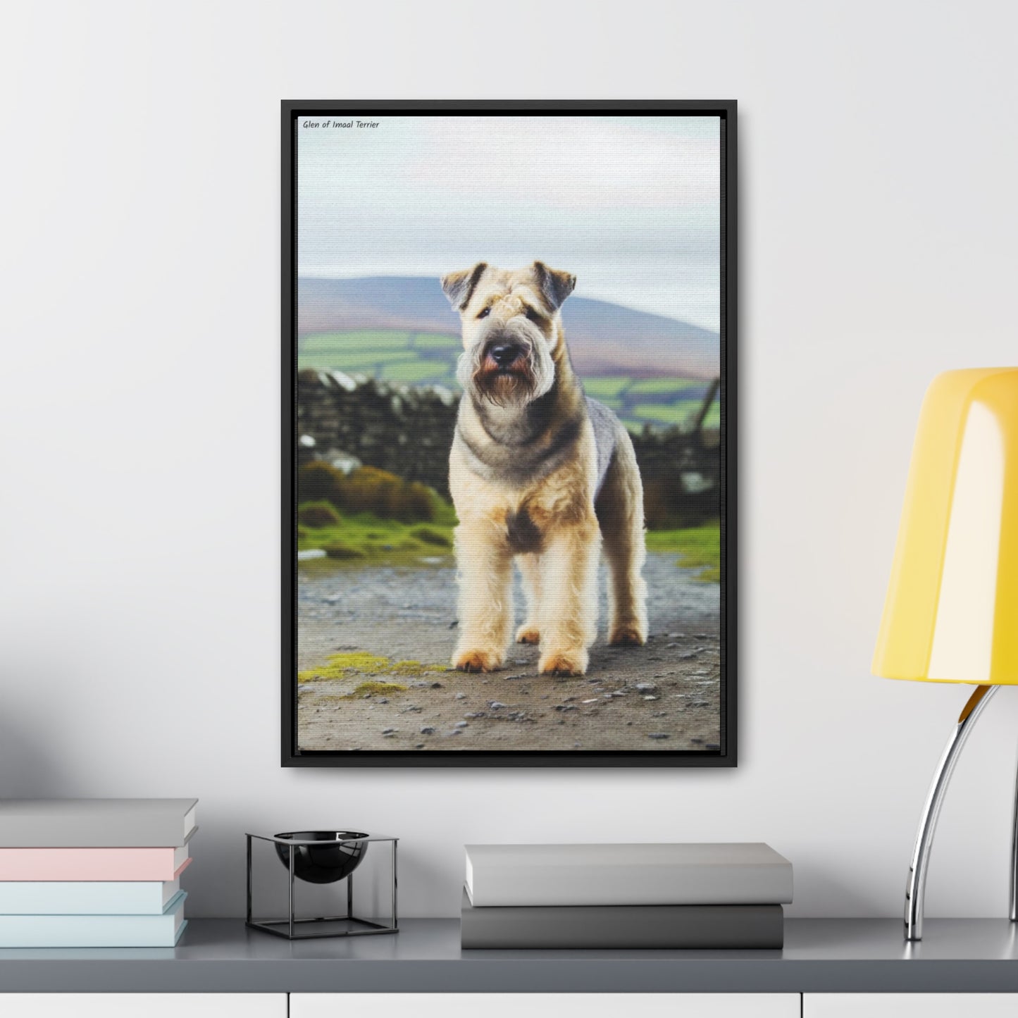 Charming Glen of Imaal Terrier - A Unique Canvas by Arturo Digavi