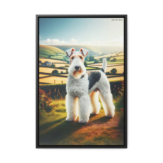 Charming Wire Fox Terrier: A Captivating Canvas