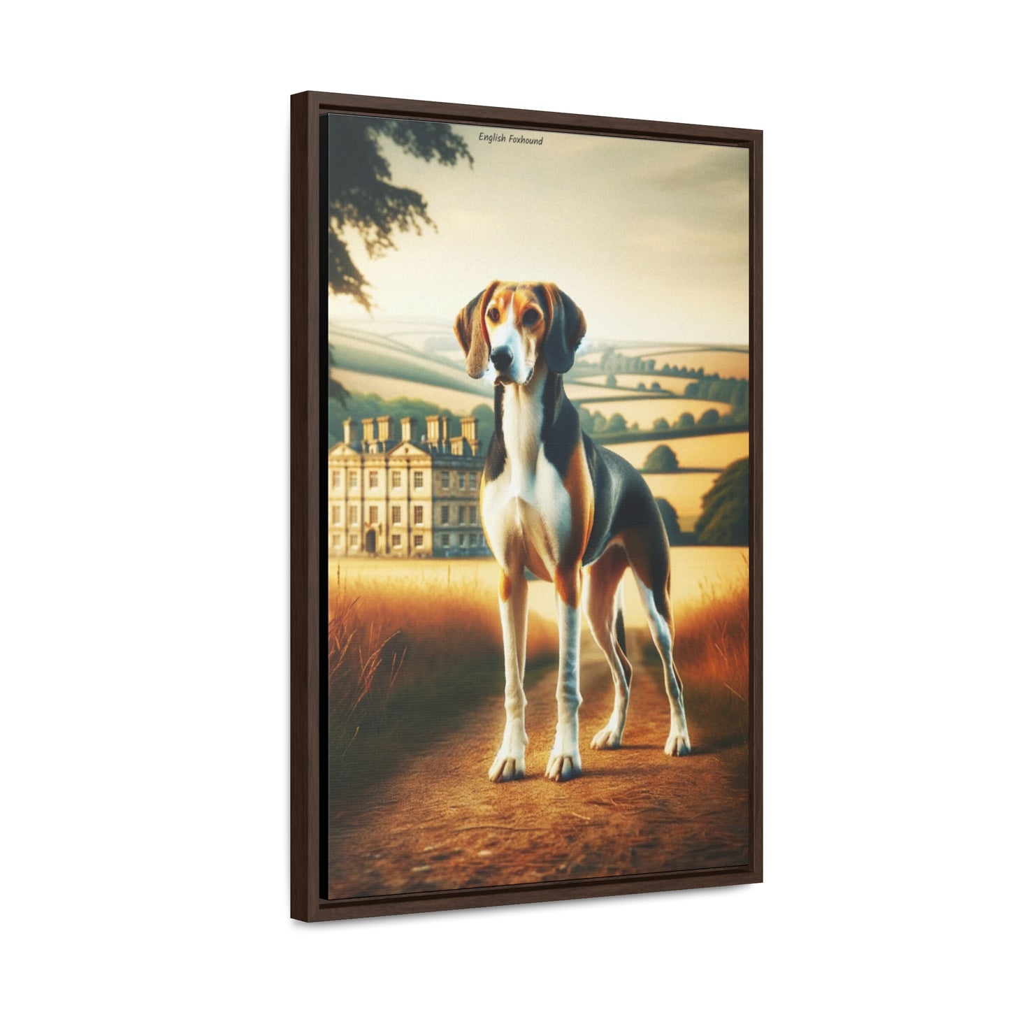 Elegant English Foxhound - Digital Artwork by Arturo Digavi