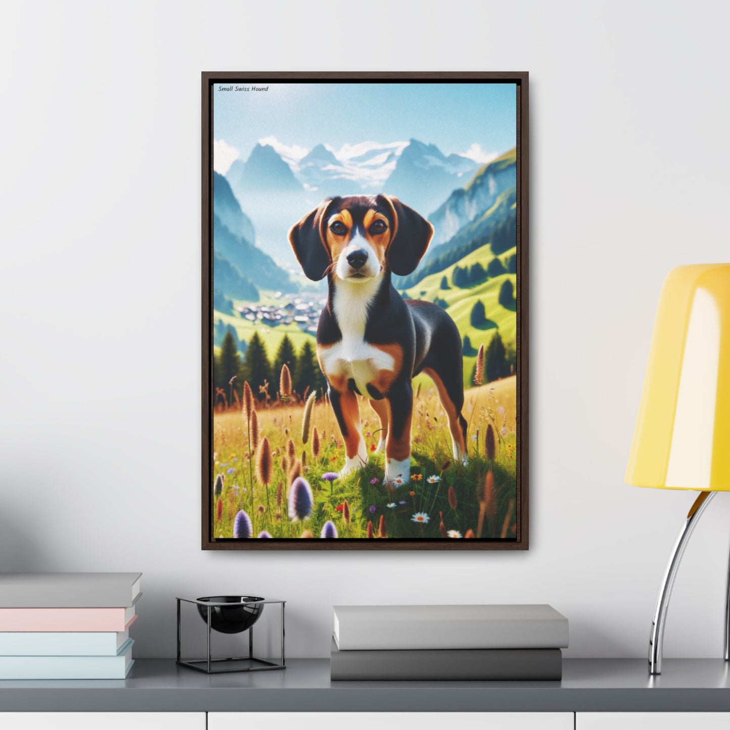 Small Swiss Hound: A Unique Digital Portrait by Arturo Digavi