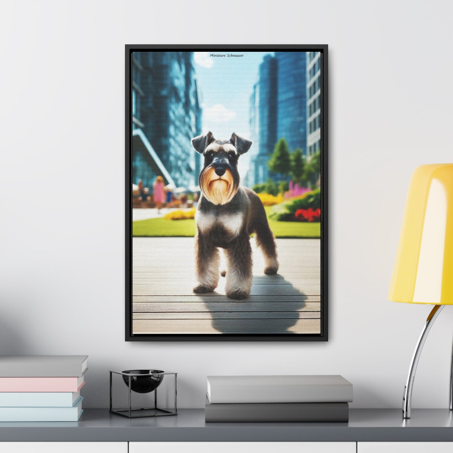 The Spirited Charm: Miniature Schnauzer Portrait by Arturo Digavi