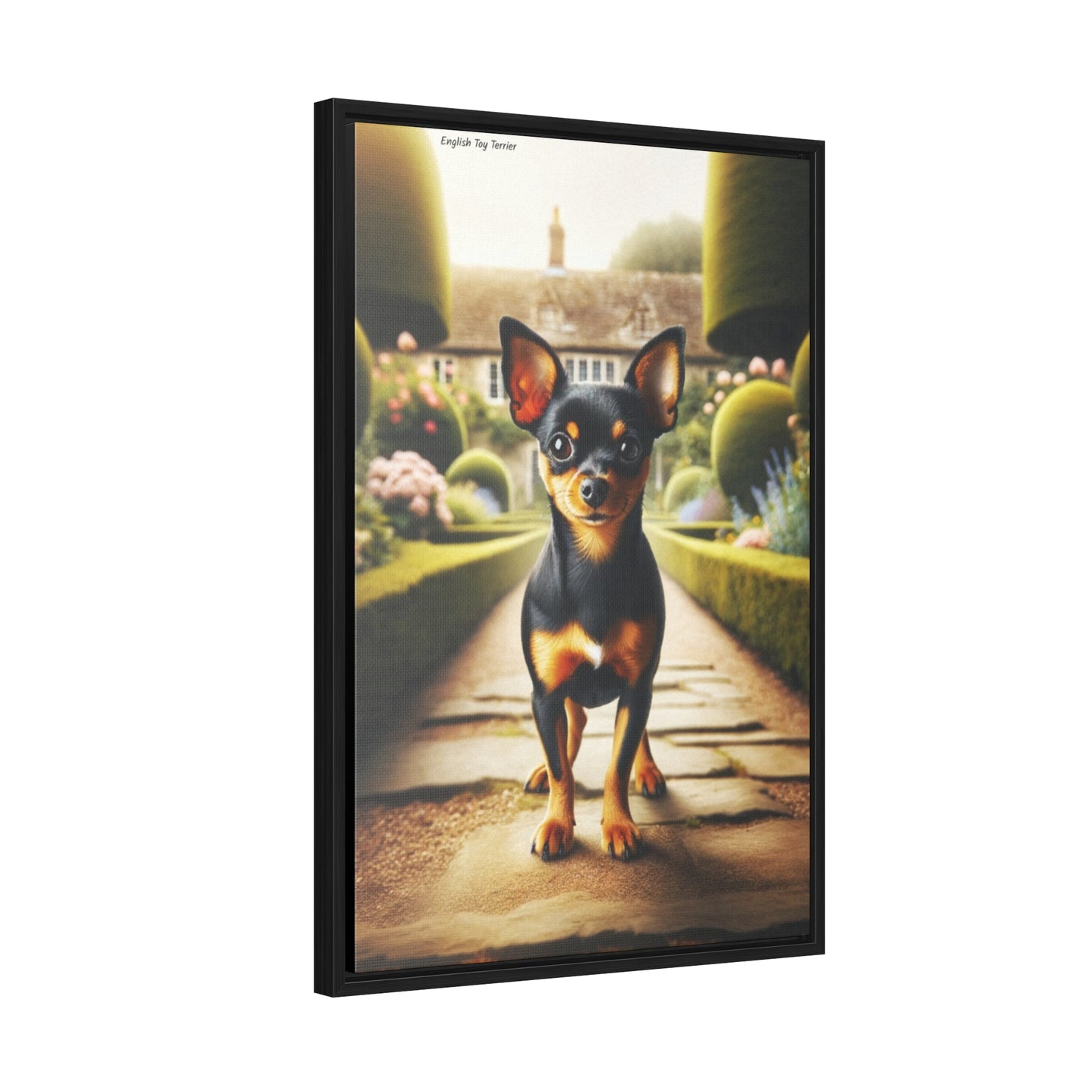 Graceful English Toy Terrier - Digital Masterpiece by Arturo Digavi