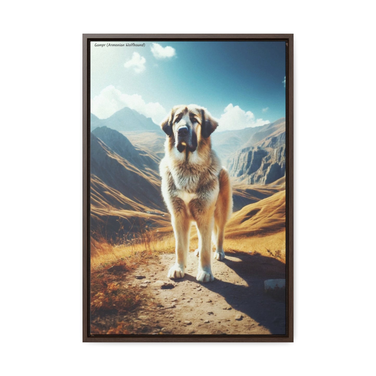 Majestic Gampr (Armenian Wolfhound) - A Captivating Canvas by Arturo Digavi