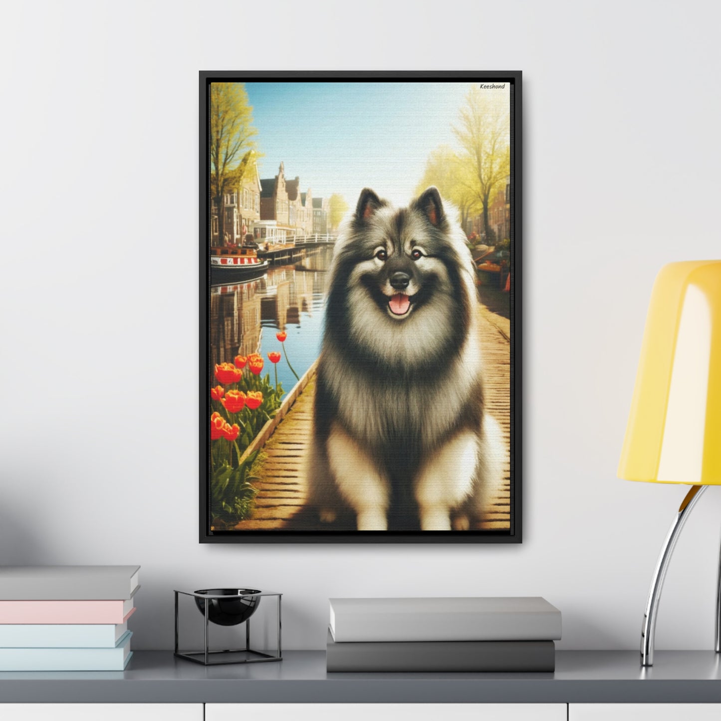 Keeshond: The Loyal Companion on Canvas by Arturo Digavi