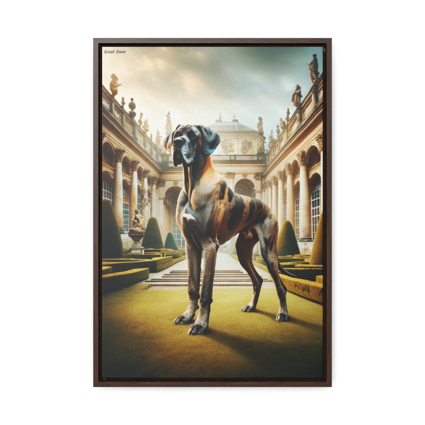 Majestic Great Dane - A Unique Canvas by Arturo Digavi