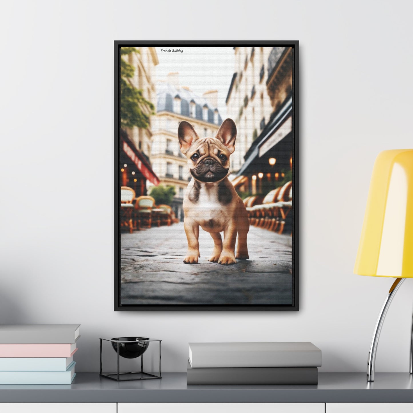 Charming French Bulldog - A Digital Canvas by Arturo Digavi