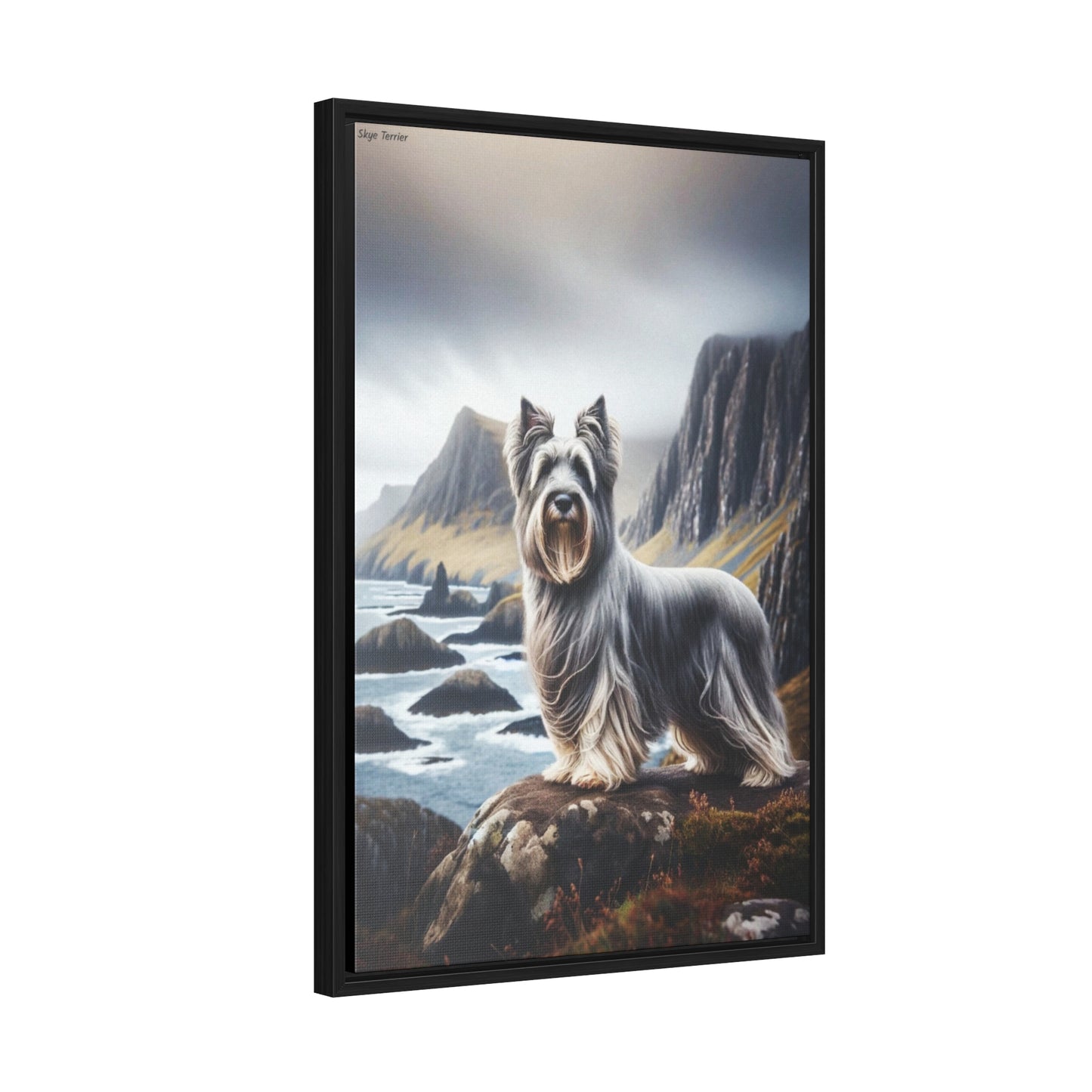 Timeless Skye Terrier: A Unique Digital Painting by Arturo Digavi