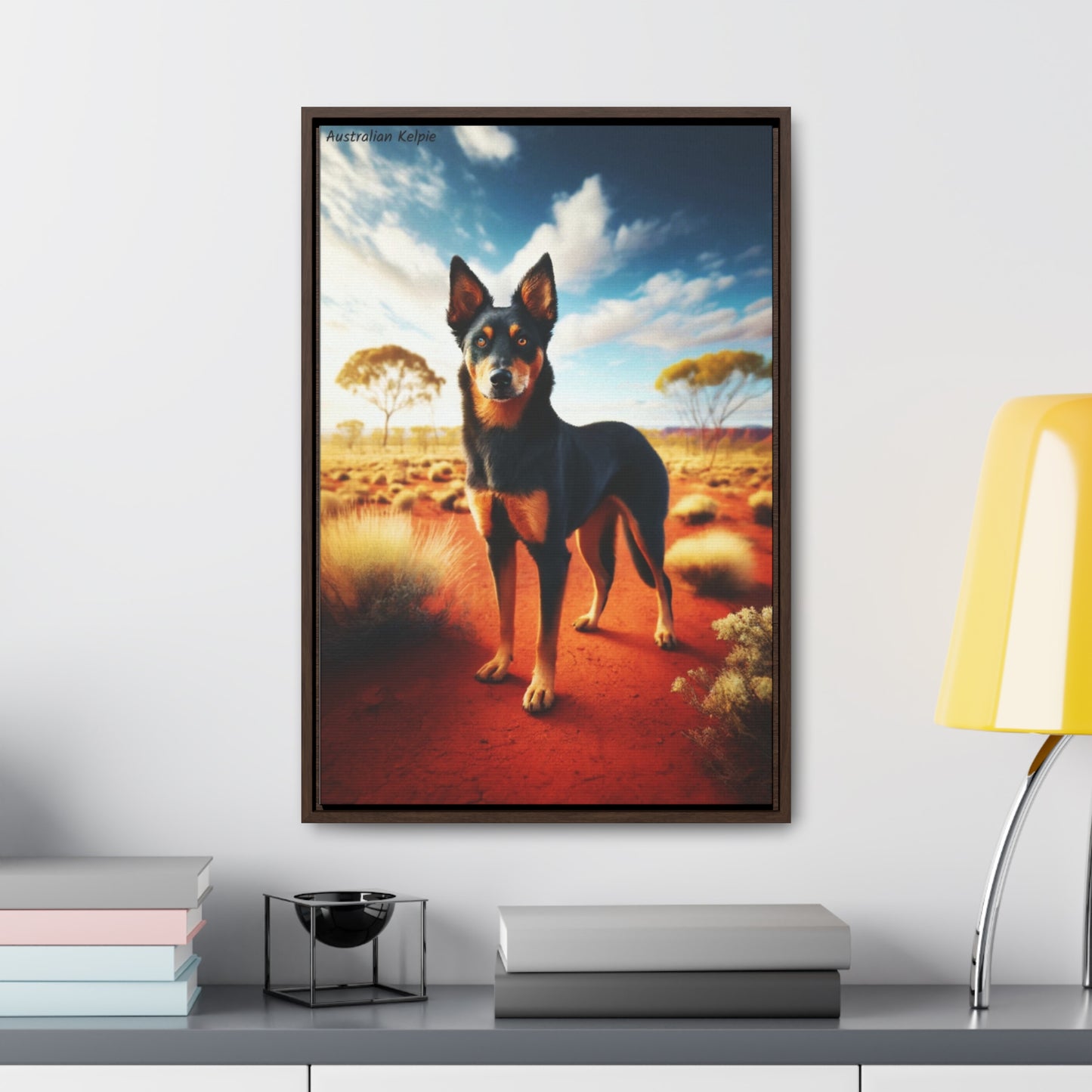 Energetic Spirit of the Australian Kelpie: A Digital Masterpiece