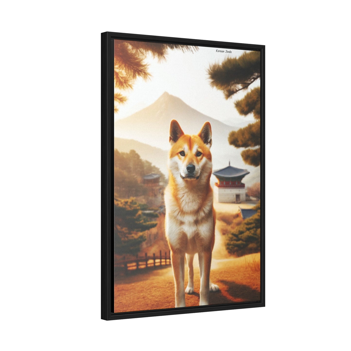 Korean Jindo Elegance: A Digital Artwork by Arturo Digavi