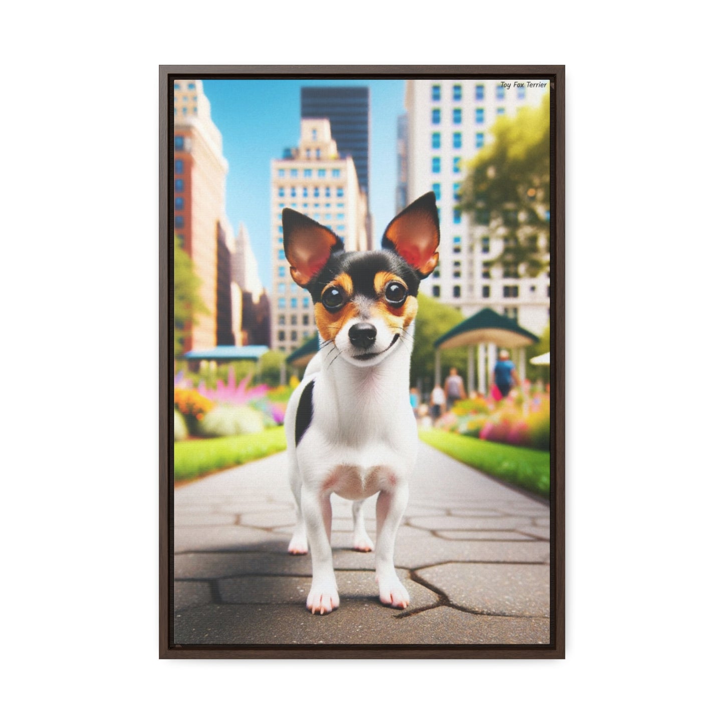 Delightful Toy Fox Terrier: A Unique Canvas by Arturo Digavi