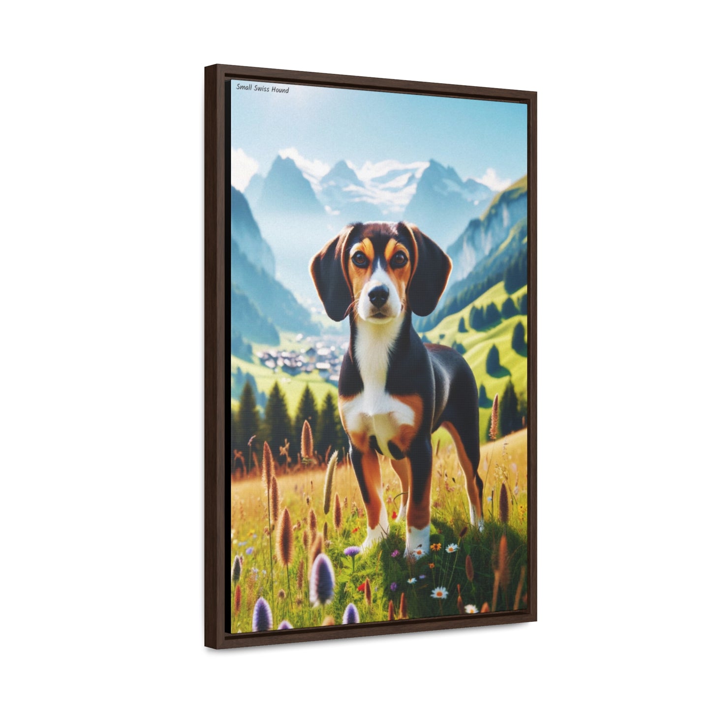 Small Swiss Hound: A Unique Digital Portrait by Arturo Digavi