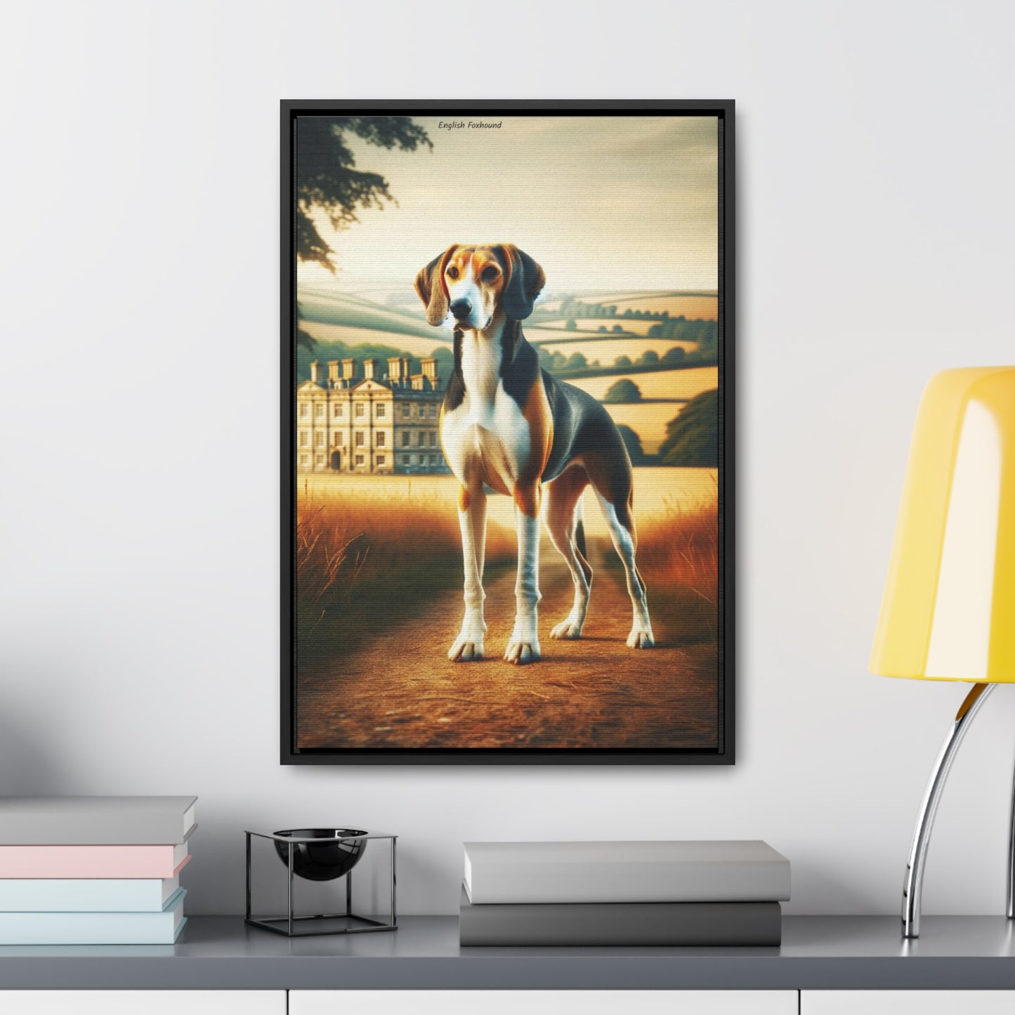 Elegant English Foxhound - Digital Artwork by Arturo Digavi